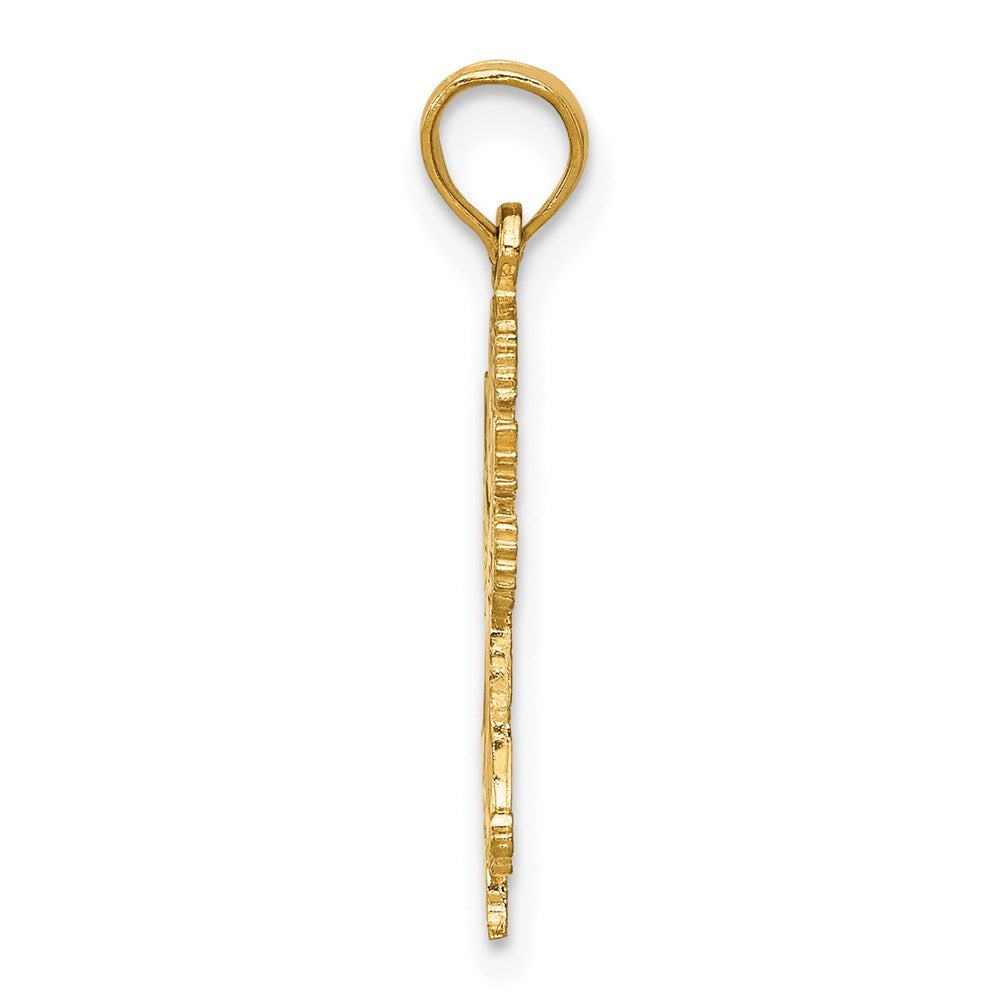 14K Gelbgold Engel Anhänger