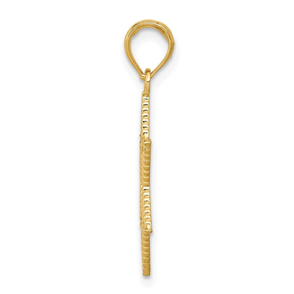 14K Gelbgold Stern Of David Anhänger
