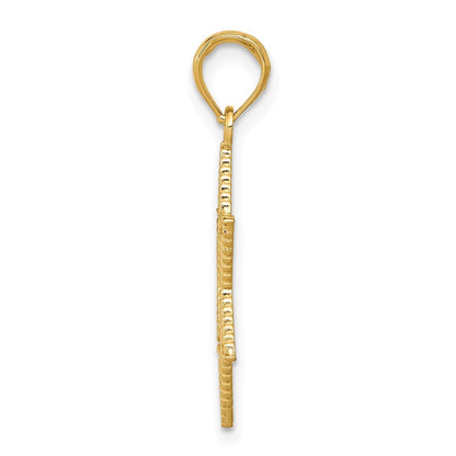 14K Gelbgold Stern Of David Anhänger