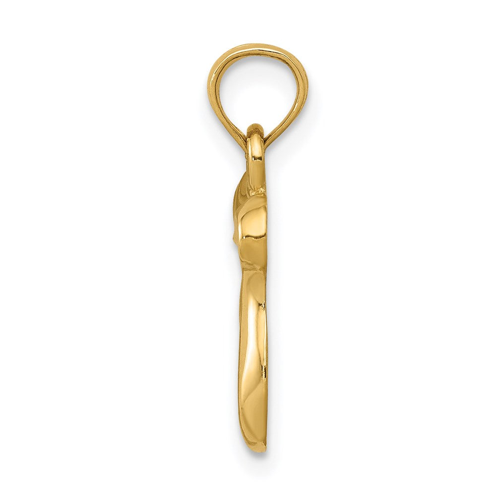 14K Gelbgold Chai Anhänger
