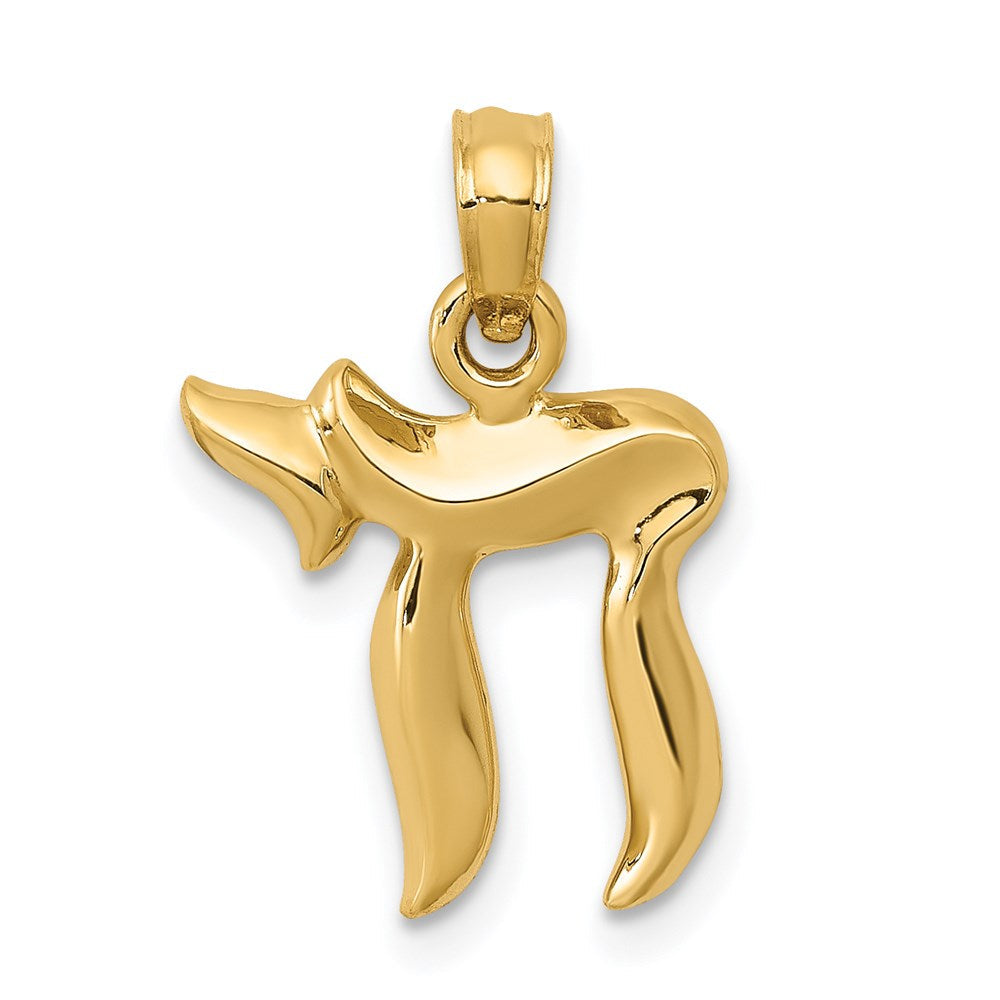 14K Gelbgold Chai Anhänger