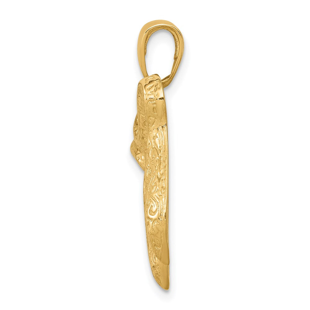 14K Gelbgold Anhänger „Chai" (Langes Leben)