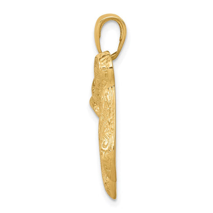 14K Gelbgold Anhänger „Chai" (Langes Leben)