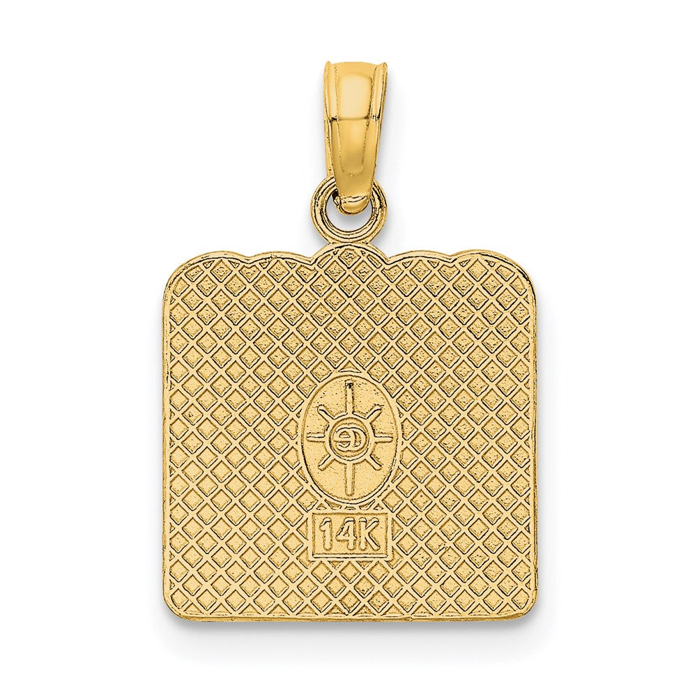 14K Gelbgold Birth Certificate Charm