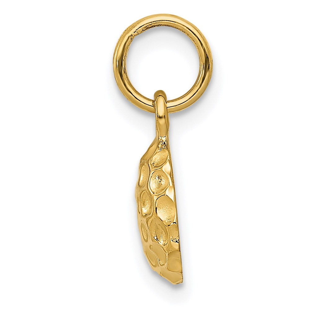 14K Gelbgold Golf Kugel Charm