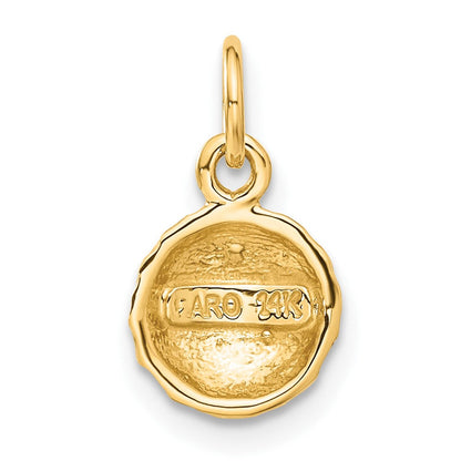 14K Gelbgold Golf Kugel Charm