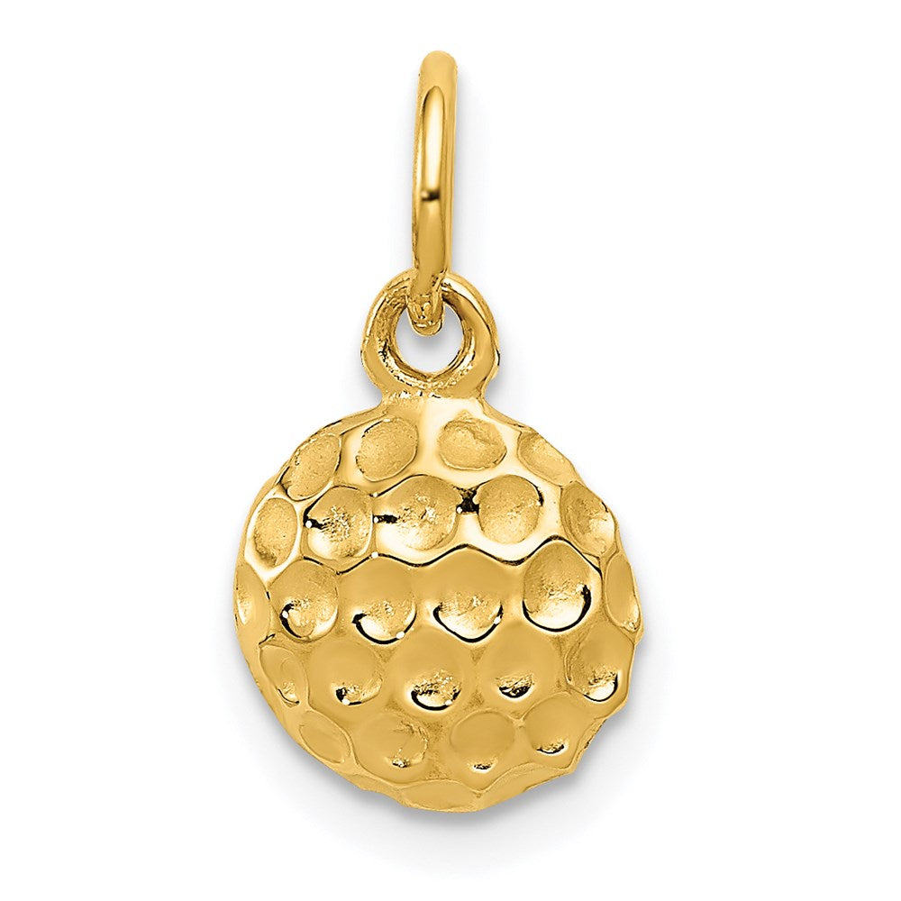 14K Gelbgold Golf Kugel Charm