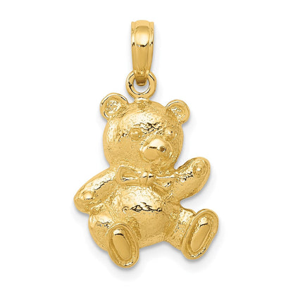 14K Gelbgold Teddybär-Anhänger