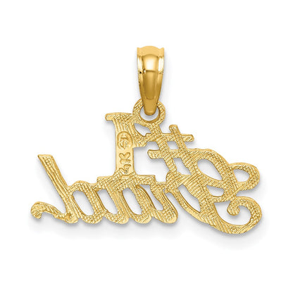 14K Gelbgold #1 Gradvcharm