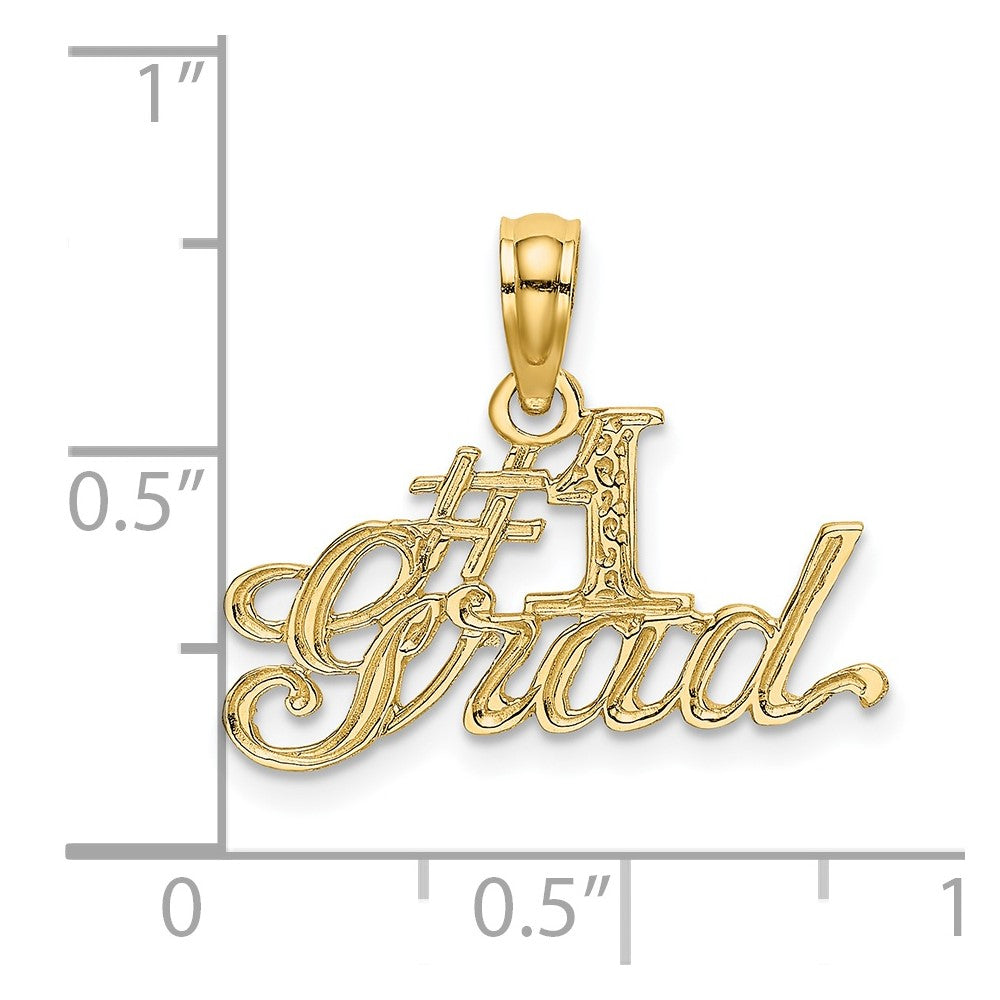 14K Gelbgold #1 Gradvcharm