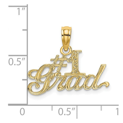 10K Gelbgold #1 Grad Anhänger