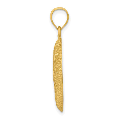 14K Gelbgold Sanddollar-Anhänger
