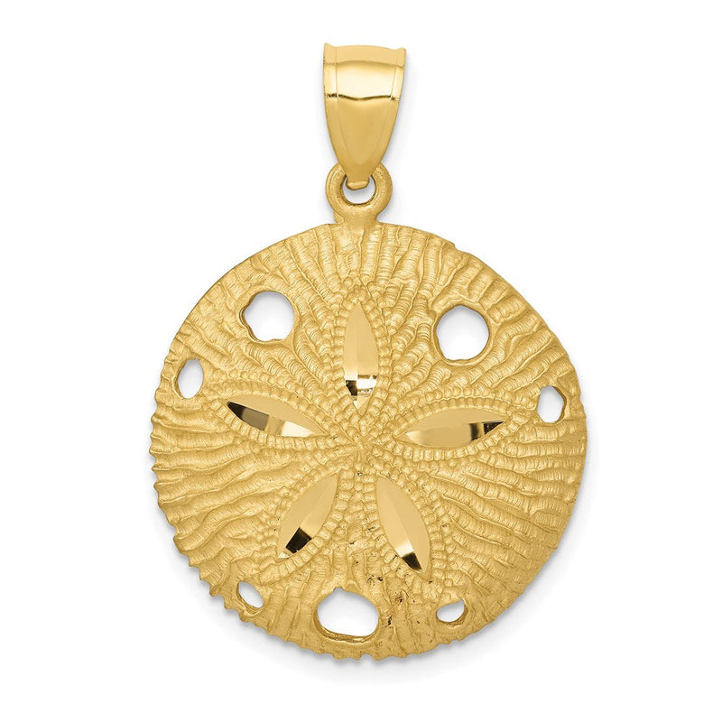 14K Gelbgold Sanddollar-Anhänger