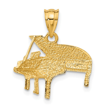 14K Gelbgold Klavier-Charm