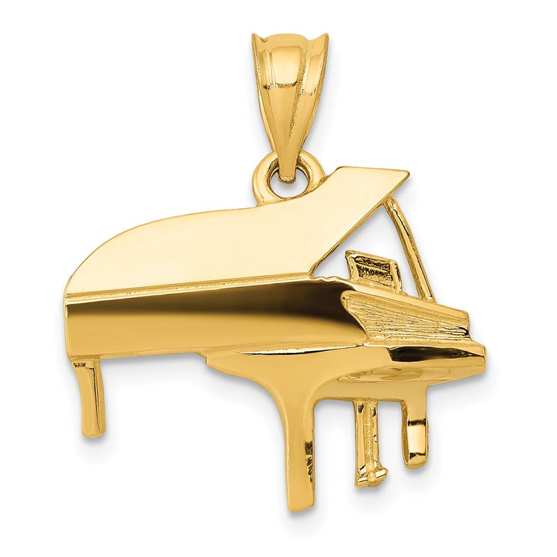 14K Gelbgold Klavier-Charm