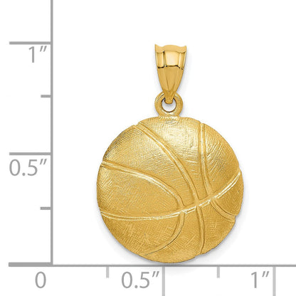 14 Karat Gelbgold Basketball-Charm