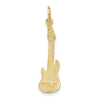 14K Gelbgold Gitarre Charm