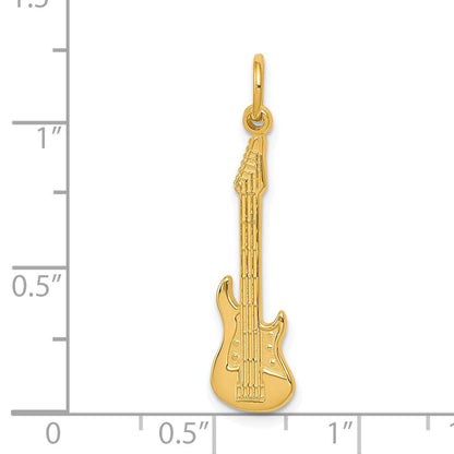 14K Gelbgold Gitarre Charm