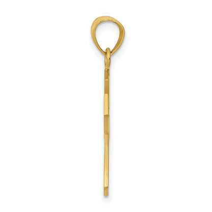 14K Gelbgold Wendbar Passion Kreuz Anhänger