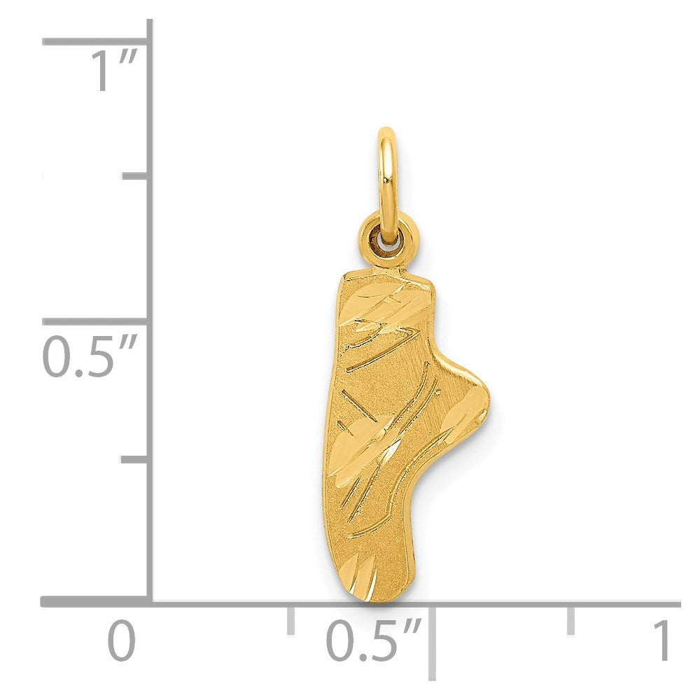 14K Gelbgold Ballett Slipper Charm