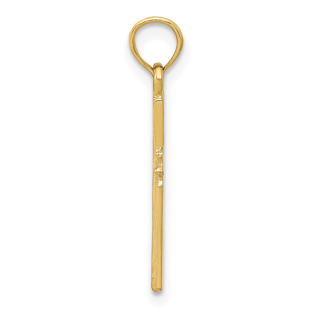 14K Gelbgold Kreuz Anhänger