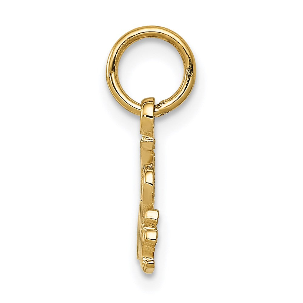 14K Gelbgold I Herz Musik Charm