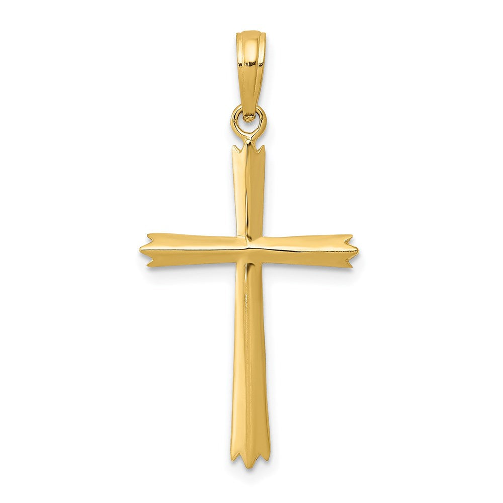 14K Gelbgold Kreuz Anhänger
