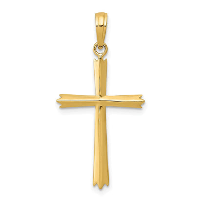 14K Gelbgold Kreuz Anhänger