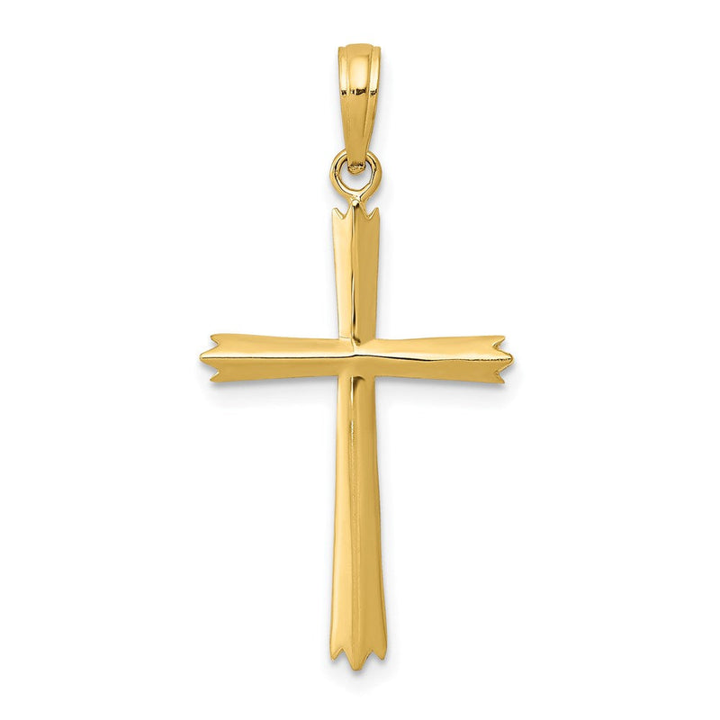 14K Gelbgold Kreuz Anhänger