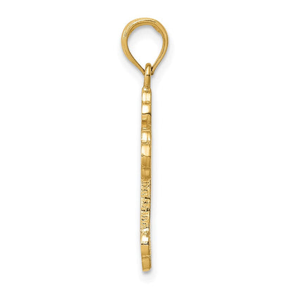 Anhänger „Kleeblattkreuz“ aus 14K Gelbgold
