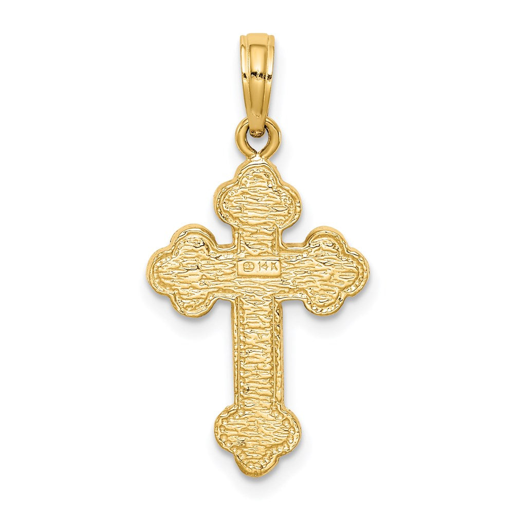 Anhänger „Kleeblattkreuz“ aus 14K Gelbgold