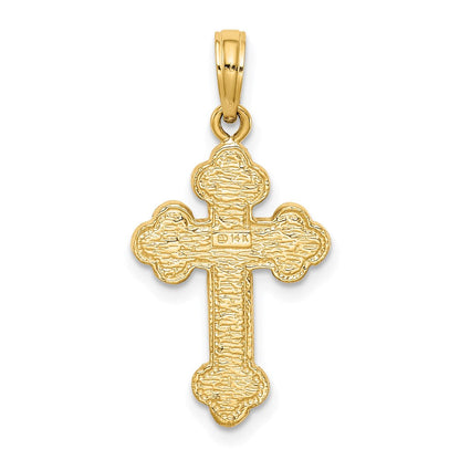 Anhänger „Kleeblattkreuz“ aus 14K Gelbgold