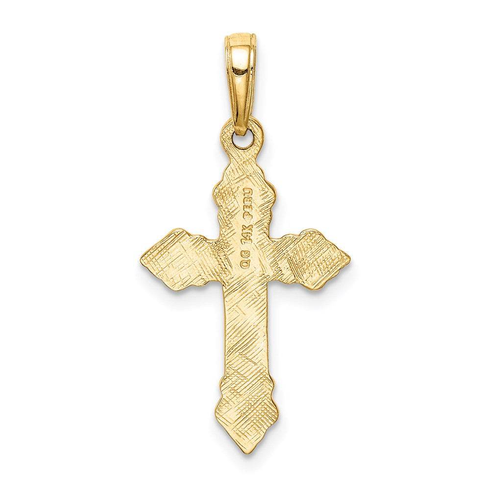 14K Gelbgold Kreuz-Anhänger