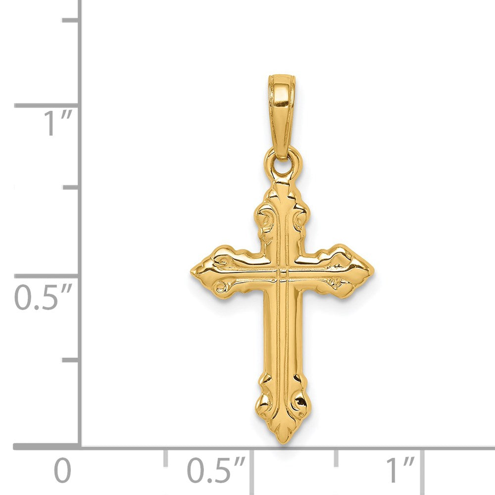 14K Gelbgold Kreuz-Anhänger