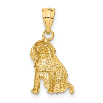 14K Gelbgold Hunde-Charm