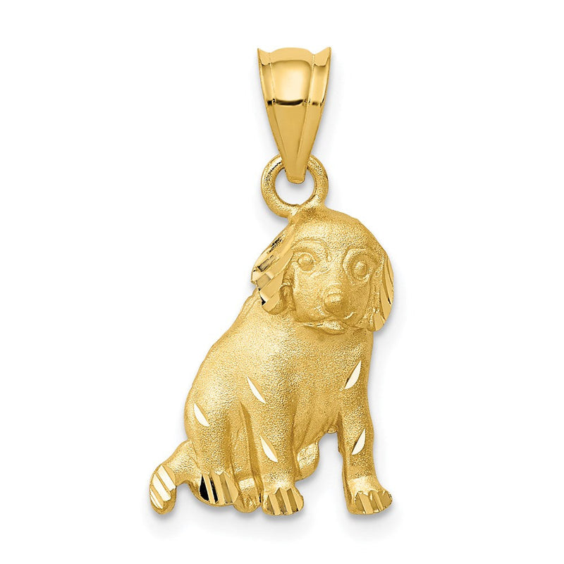 14K Gelbgold Hunde-Charm