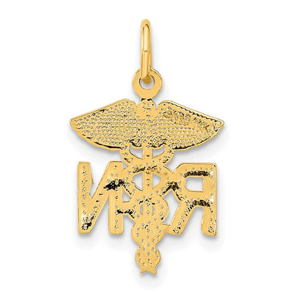 14K Gelbgold Rn Krankenschwester Charm