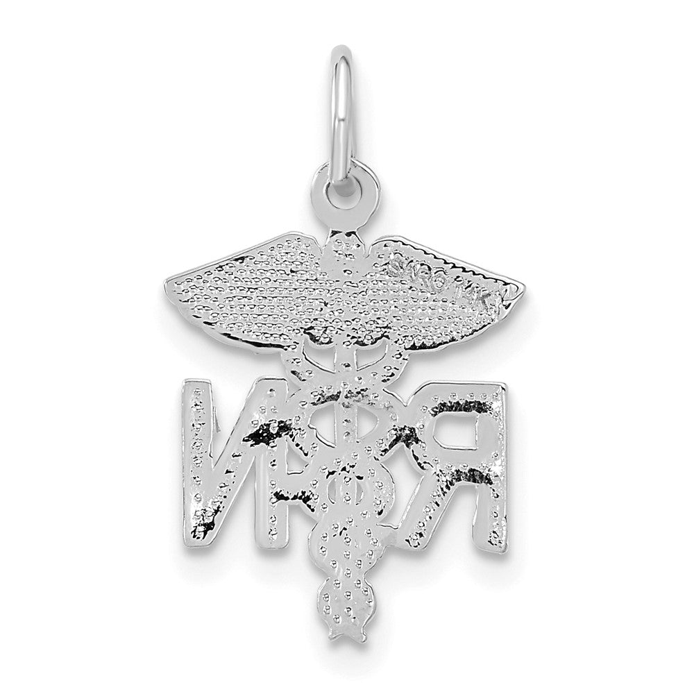 14K Weißgold Rn Krankenschwester Charm