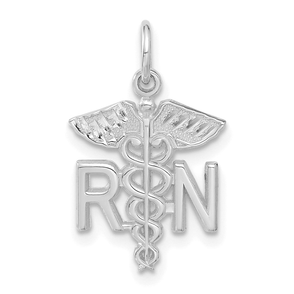 14K Weißgold Rn Krankenschwester Charm