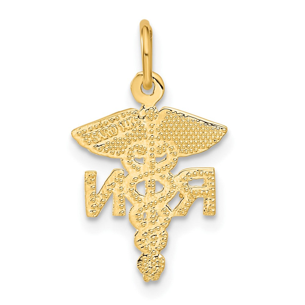 14K Gelbgold Rn Krankenschwester Charm