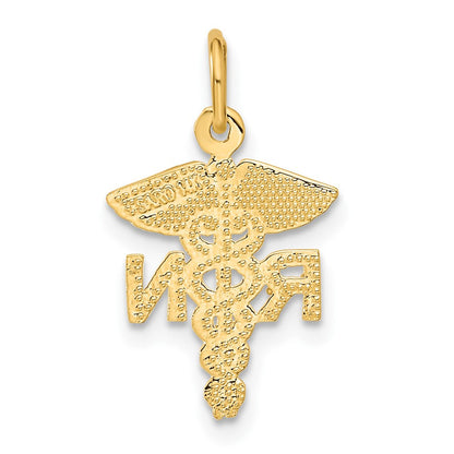14K Gelbgold Rn Krankenschwester Charm