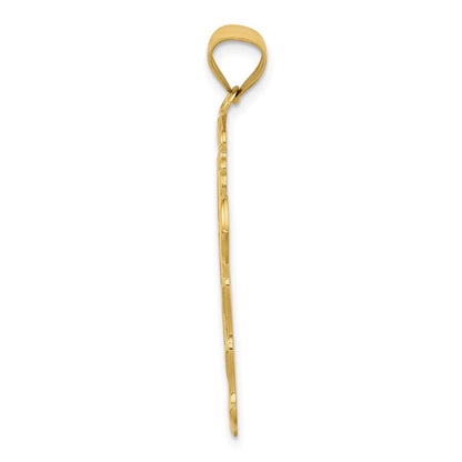 Passionskreuz-Anhänger aus 14K Gelbgold