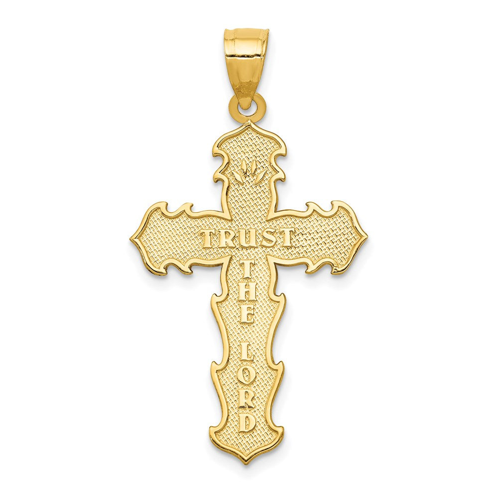 Passionskreuz-Anhänger aus 14K Gelbgold