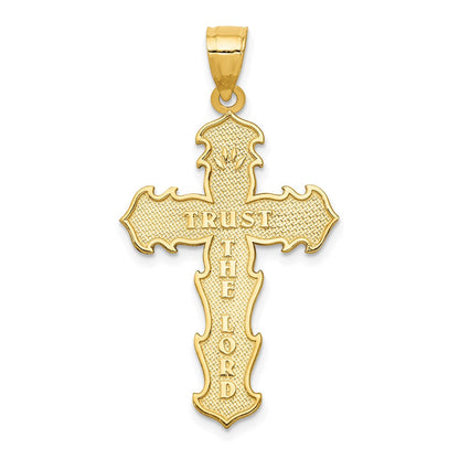 Passionskreuz-Anhänger aus 14K Gelbgold