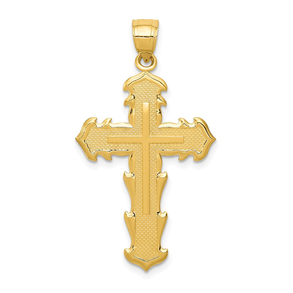 Passionskreuz-Anhänger aus 14K Gelbgold