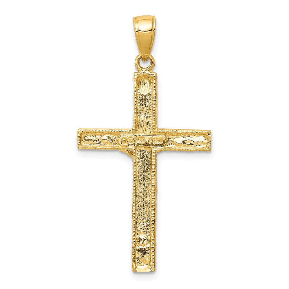 14K Gelbgold Kruzifix-Anhänger