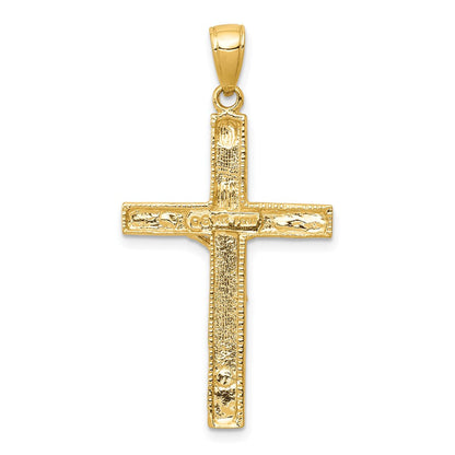 14K Gelbgold Kruzifix-Anhänger
