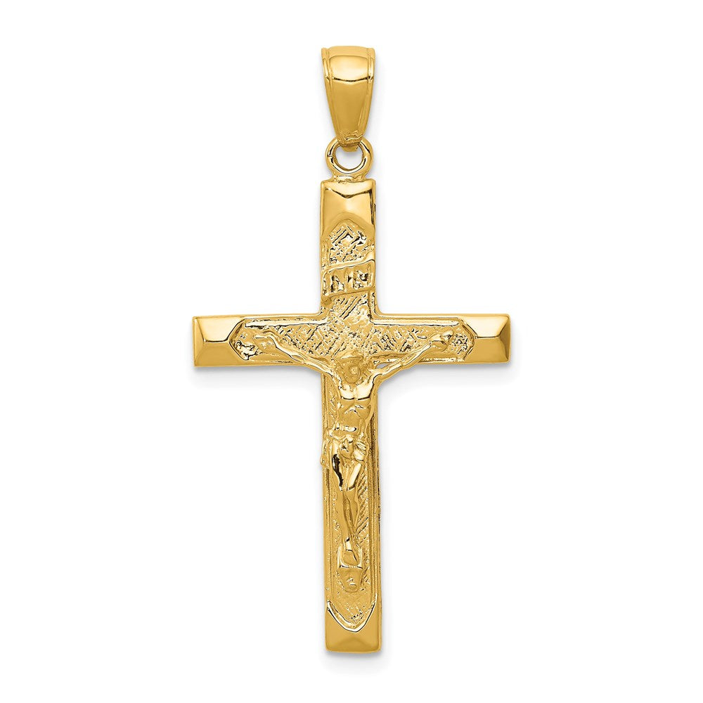 14K Gelbgold Kruzifix-Anhänger