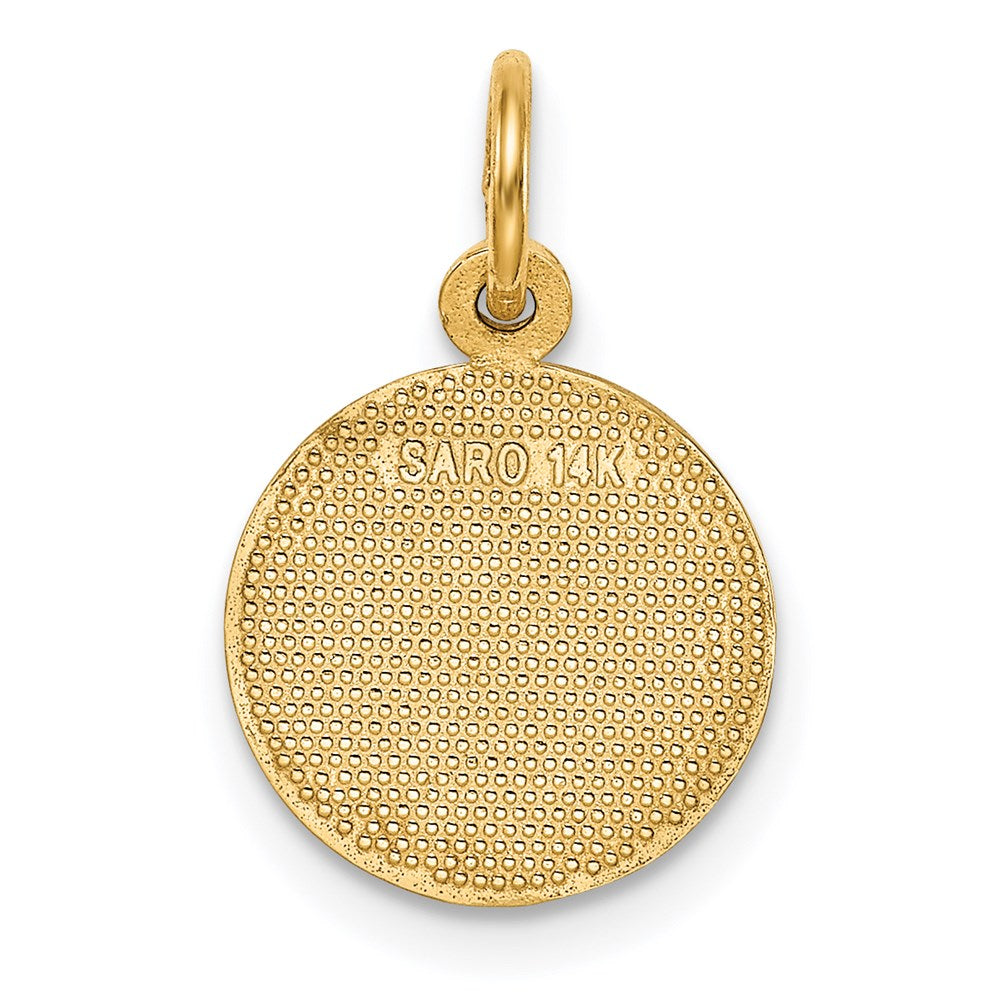 14K Gelbgold Abschluss Charm