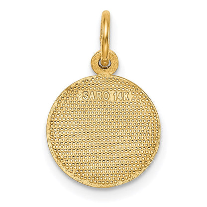 14K Gelbgold Abschluss Charm